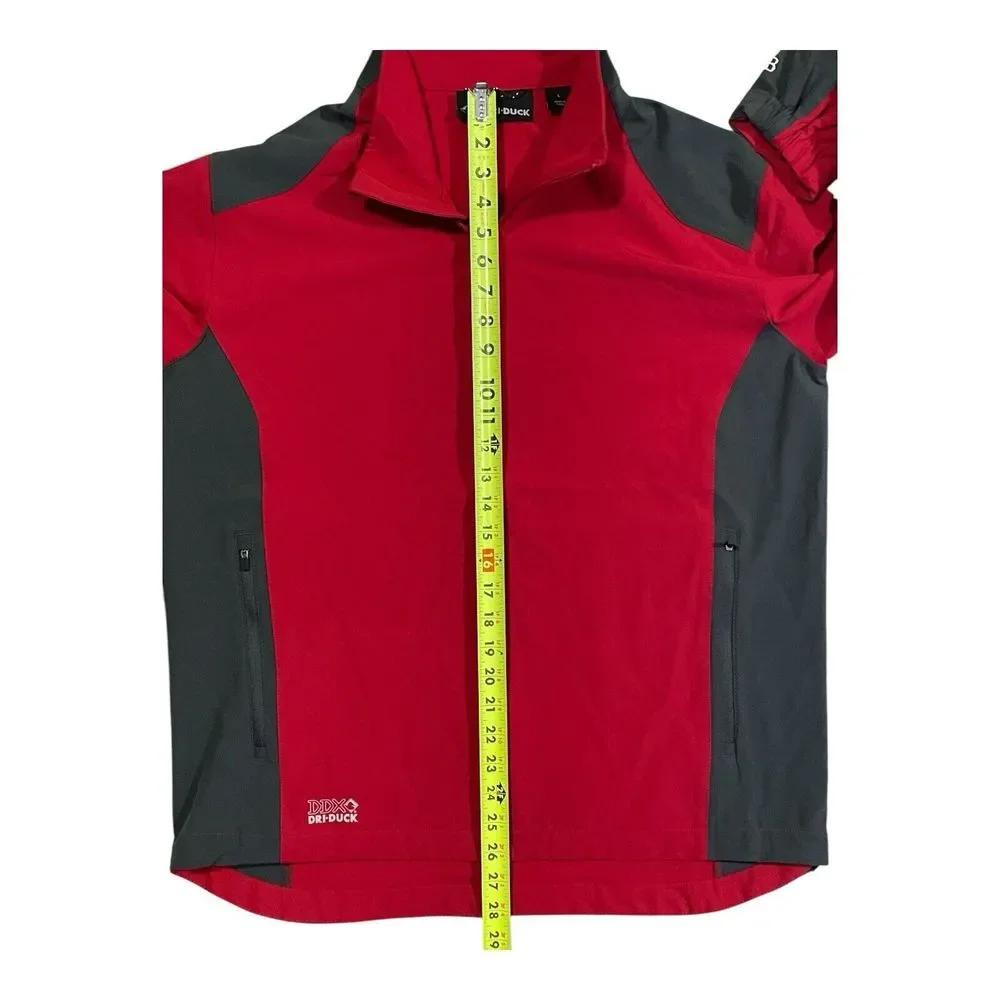 DRI DUCK‎ DDX MOTION SOFTSHELL MEN'S WATER RESISTANT LARGE. RED CHARCOAL JACKET